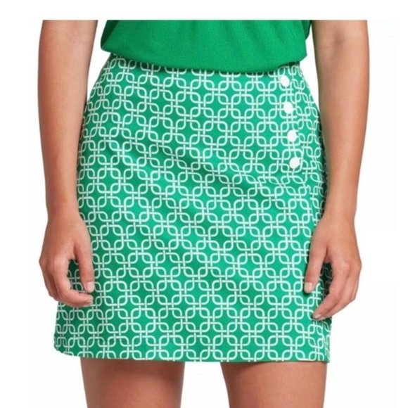 Lady Hagen NWT Sz 14 Links Green Turf Women's 17" Wrap Golf Skort - Picture 6 of 7